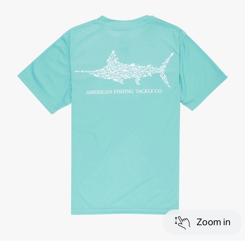 AFTCO American Fishing Tackle Co. Youth Jigfish SS Shirt in Agate